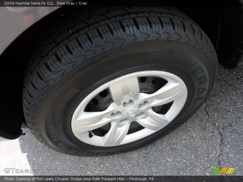 Steel Gray / Gray 2009 Hyundai Santa Fe GLS
