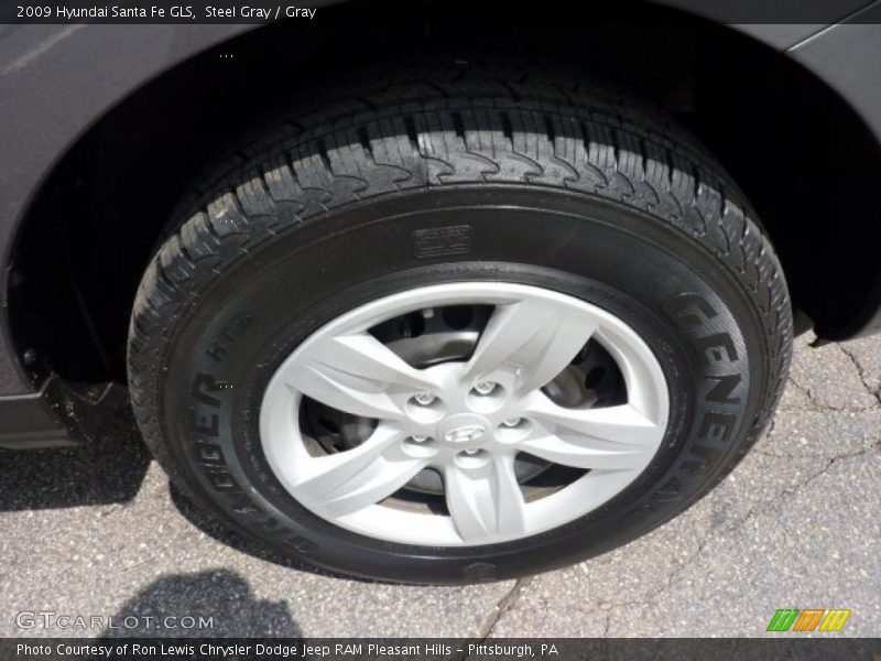 Steel Gray / Gray 2009 Hyundai Santa Fe GLS