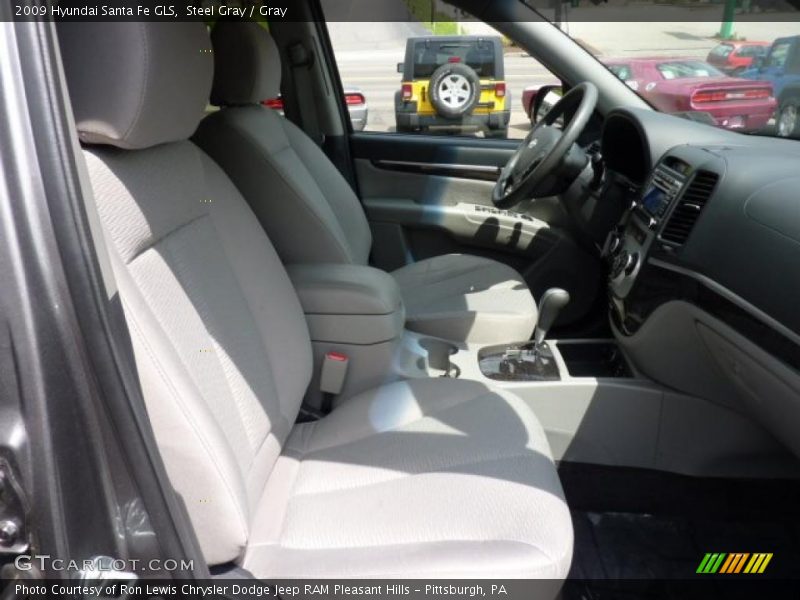 Steel Gray / Gray 2009 Hyundai Santa Fe GLS