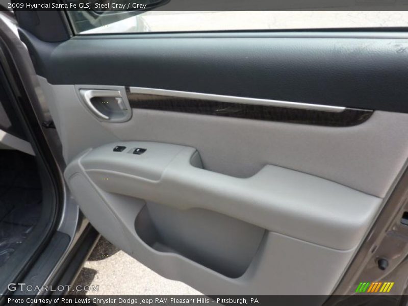 Steel Gray / Gray 2009 Hyundai Santa Fe GLS