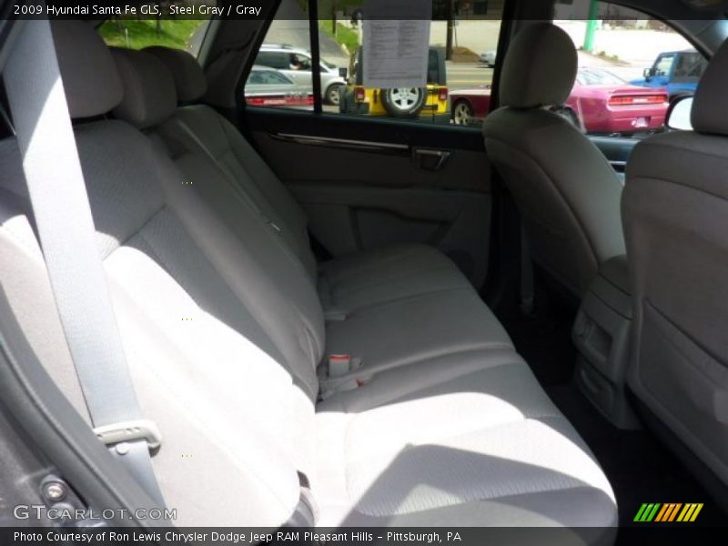 Steel Gray / Gray 2009 Hyundai Santa Fe GLS