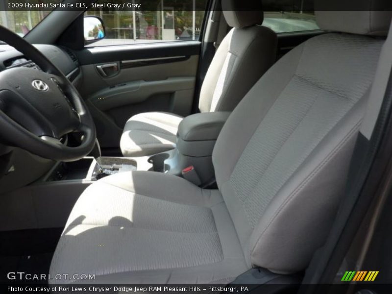 Steel Gray / Gray 2009 Hyundai Santa Fe GLS