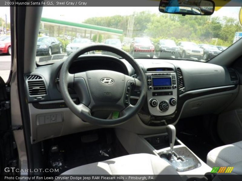 Steel Gray / Gray 2009 Hyundai Santa Fe GLS