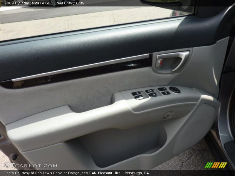 Steel Gray / Gray 2009 Hyundai Santa Fe GLS