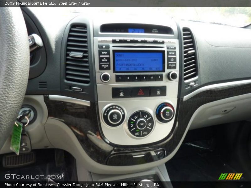 Steel Gray / Gray 2009 Hyundai Santa Fe GLS