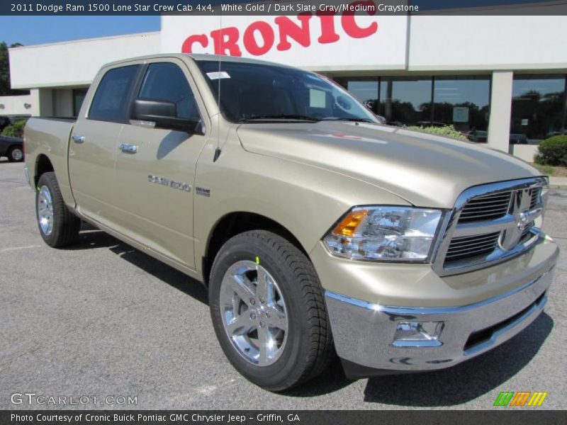 White Gold / Dark Slate Gray/Medium Graystone 2011 Dodge Ram 1500 Lone Star Crew Cab 4x4