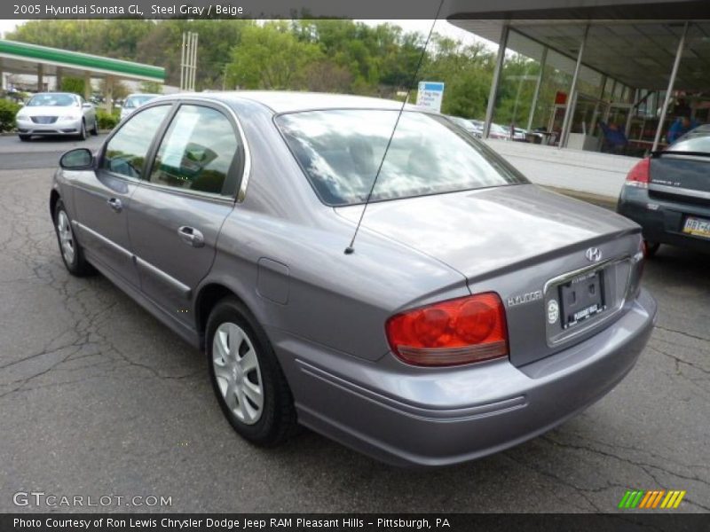 Steel Gray / Beige 2005 Hyundai Sonata GL