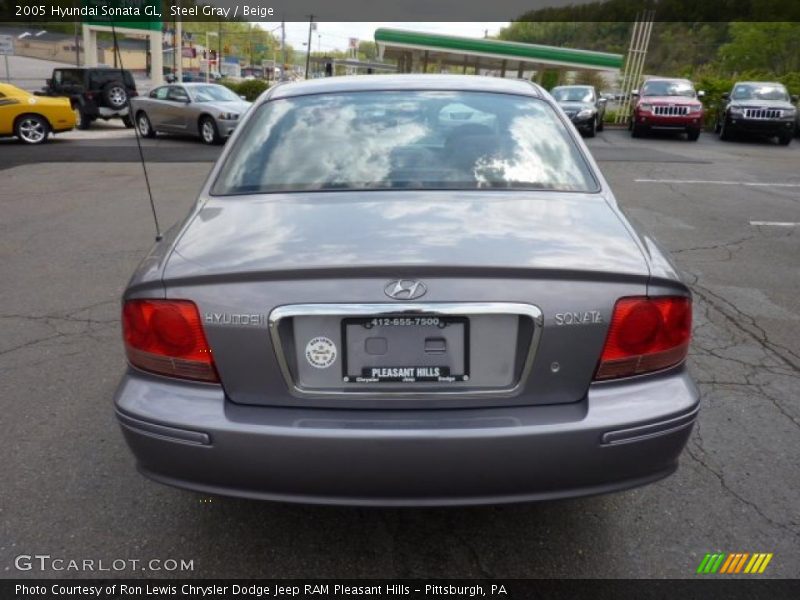 Steel Gray / Beige 2005 Hyundai Sonata GL