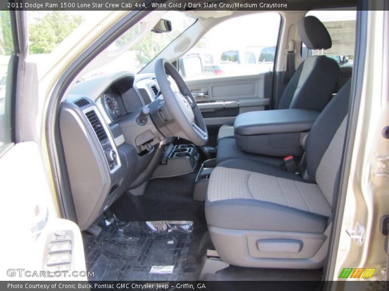 White Gold / Dark Slate Gray/Medium Graystone 2011 Dodge Ram 1500 Lone Star Crew Cab 4x4