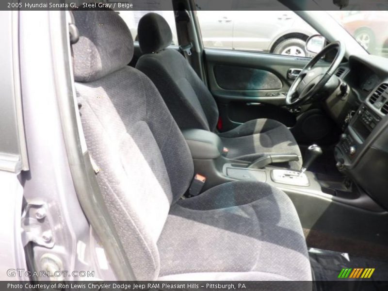 Steel Gray / Beige 2005 Hyundai Sonata GL