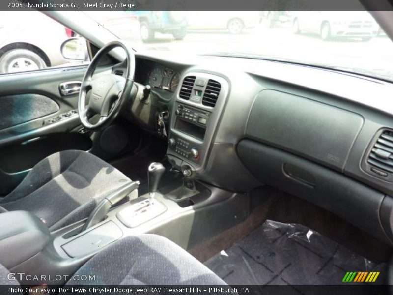 Steel Gray / Beige 2005 Hyundai Sonata GL