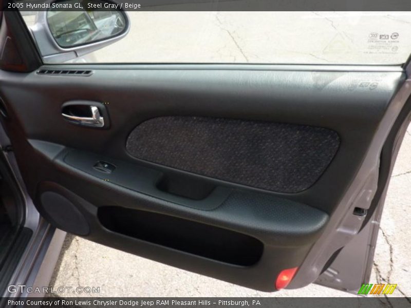 Steel Gray / Beige 2005 Hyundai Sonata GL