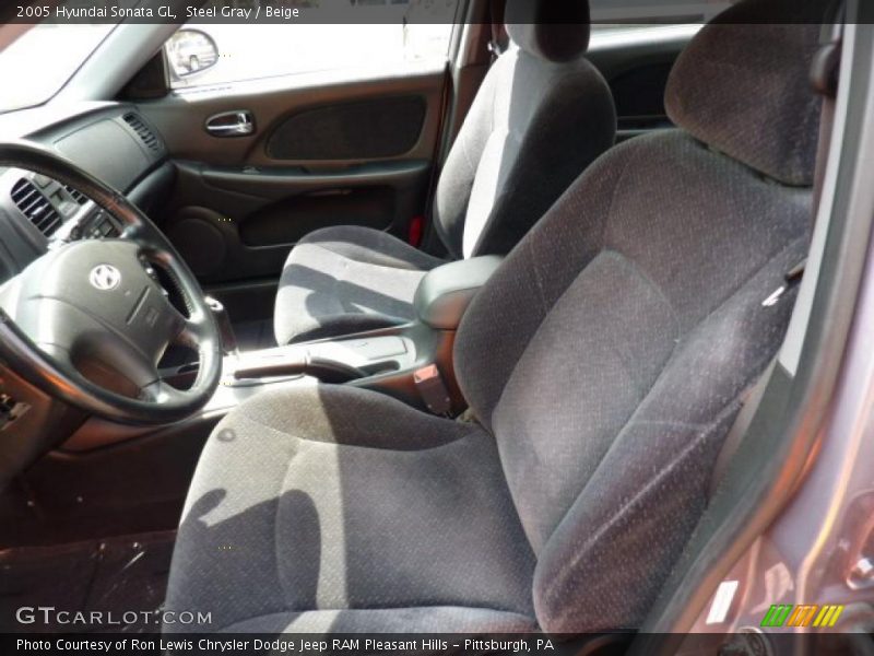 Steel Gray / Beige 2005 Hyundai Sonata GL