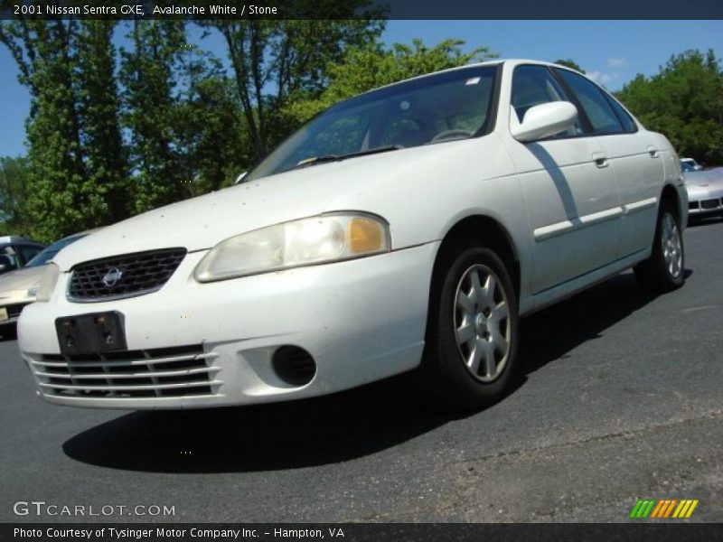 Avalanche White / Stone 2001 Nissan Sentra GXE
