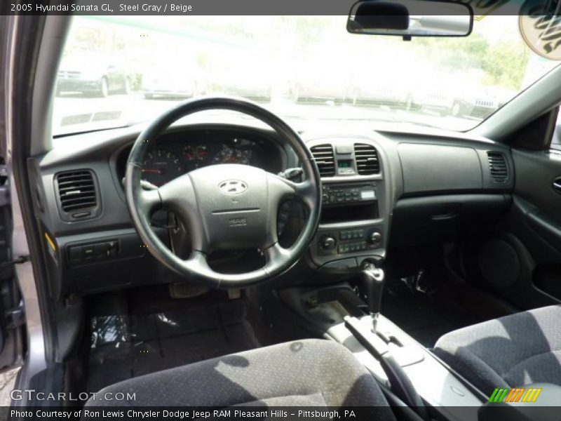 Steel Gray / Beige 2005 Hyundai Sonata GL