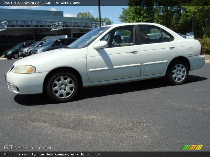 Avalanche White / Stone 2001 Nissan Sentra GXE