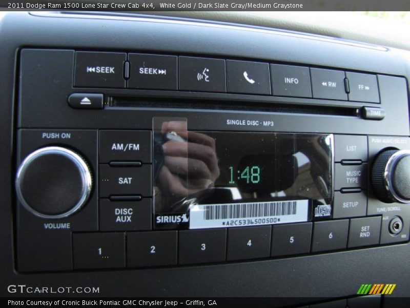 White Gold / Dark Slate Gray/Medium Graystone 2011 Dodge Ram 1500 Lone Star Crew Cab 4x4