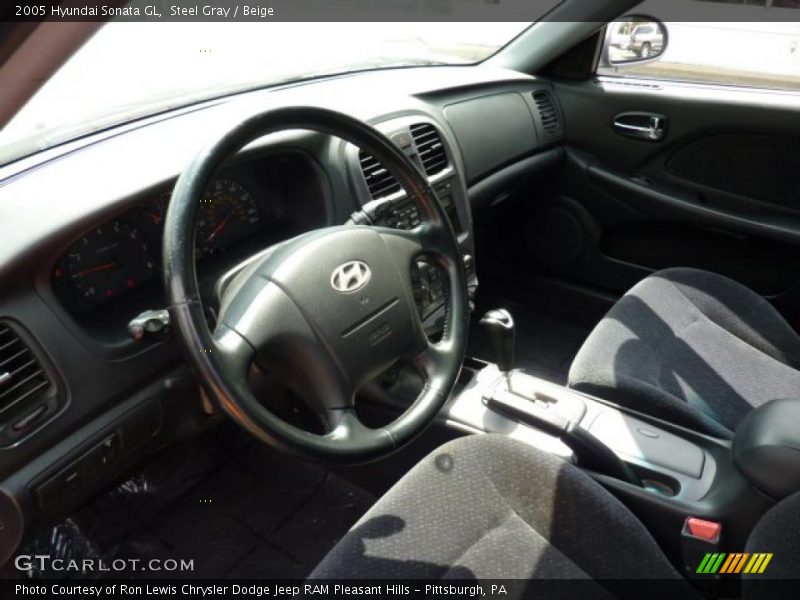 Steel Gray / Beige 2005 Hyundai Sonata GL