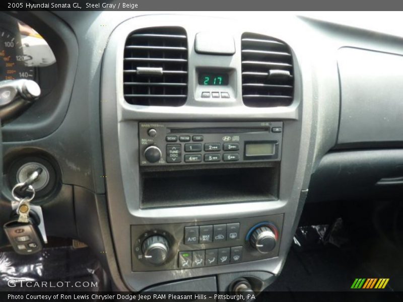 Steel Gray / Beige 2005 Hyundai Sonata GL