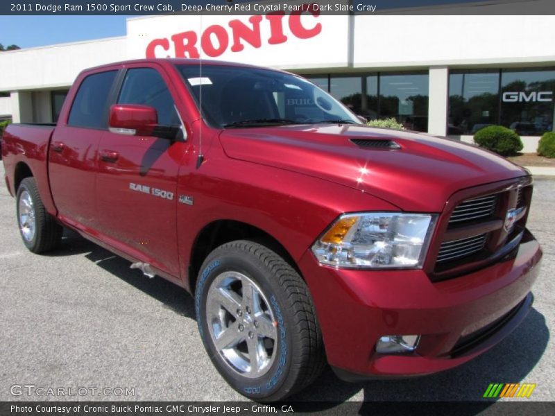 Deep Cherry Red Crystal Pearl / Dark Slate Gray 2011 Dodge Ram 1500 Sport Crew Cab