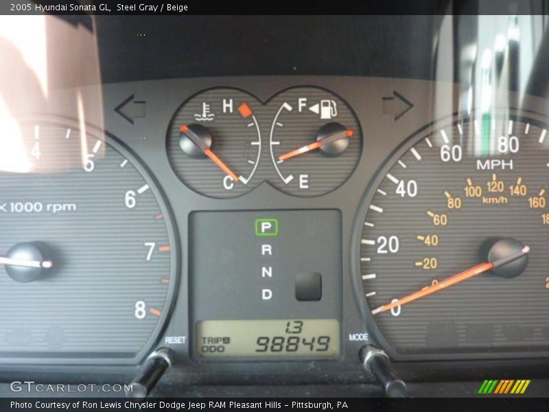 Steel Gray / Beige 2005 Hyundai Sonata GL