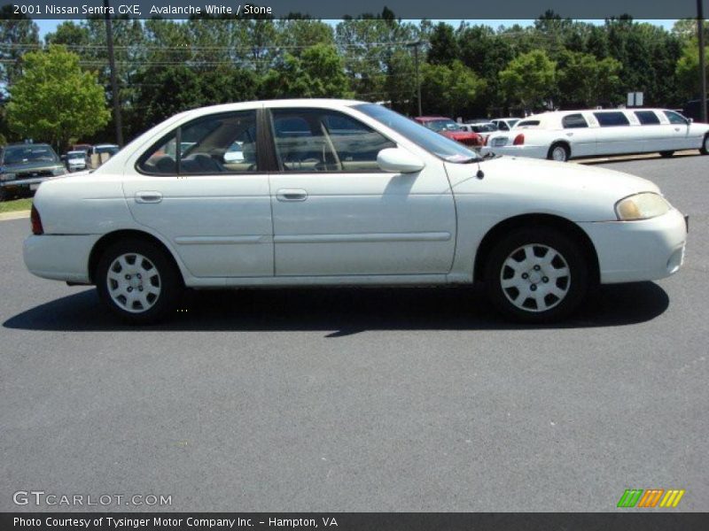 Avalanche White / Stone 2001 Nissan Sentra GXE