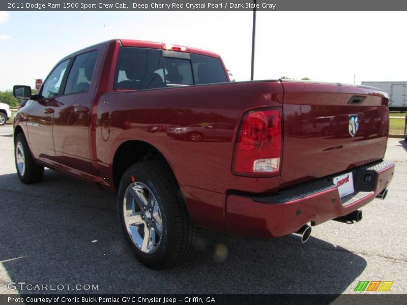 Deep Cherry Red Crystal Pearl / Dark Slate Gray 2011 Dodge Ram 1500 Sport Crew Cab