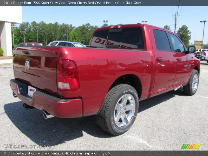 Deep Cherry Red Crystal Pearl / Dark Slate Gray 2011 Dodge Ram 1500 Sport Crew Cab