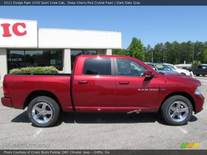 Deep Cherry Red Crystal Pearl / Dark Slate Gray 2011 Dodge Ram 1500 Sport Crew Cab