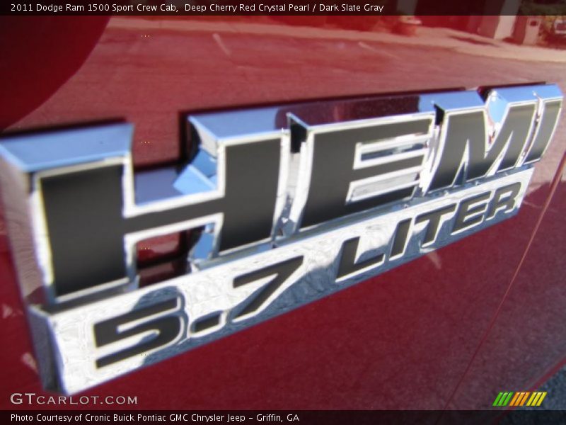 Deep Cherry Red Crystal Pearl / Dark Slate Gray 2011 Dodge Ram 1500 Sport Crew Cab