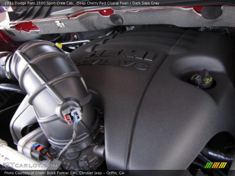 Deep Cherry Red Crystal Pearl / Dark Slate Gray 2011 Dodge Ram 1500 Sport Crew Cab