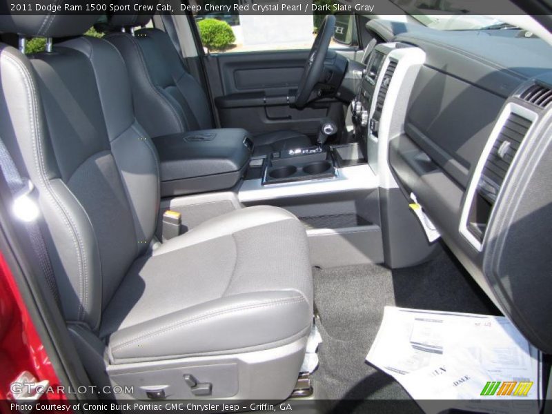 Deep Cherry Red Crystal Pearl / Dark Slate Gray 2011 Dodge Ram 1500 Sport Crew Cab