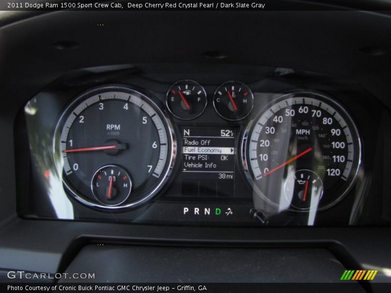 Deep Cherry Red Crystal Pearl / Dark Slate Gray 2011 Dodge Ram 1500 Sport Crew Cab