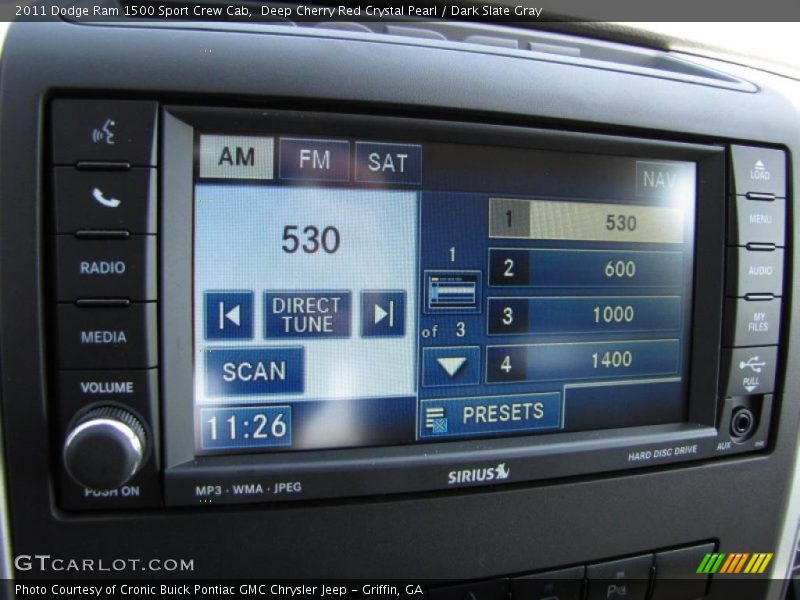 Deep Cherry Red Crystal Pearl / Dark Slate Gray 2011 Dodge Ram 1500 Sport Crew Cab