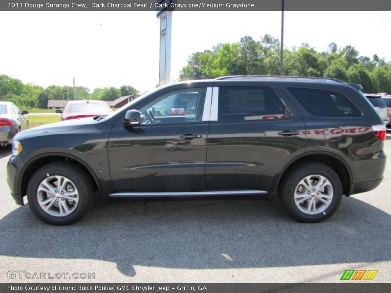 Dark Charcoal Pearl / Dark Graystone/Medium Graystone 2011 Dodge Durango Crew