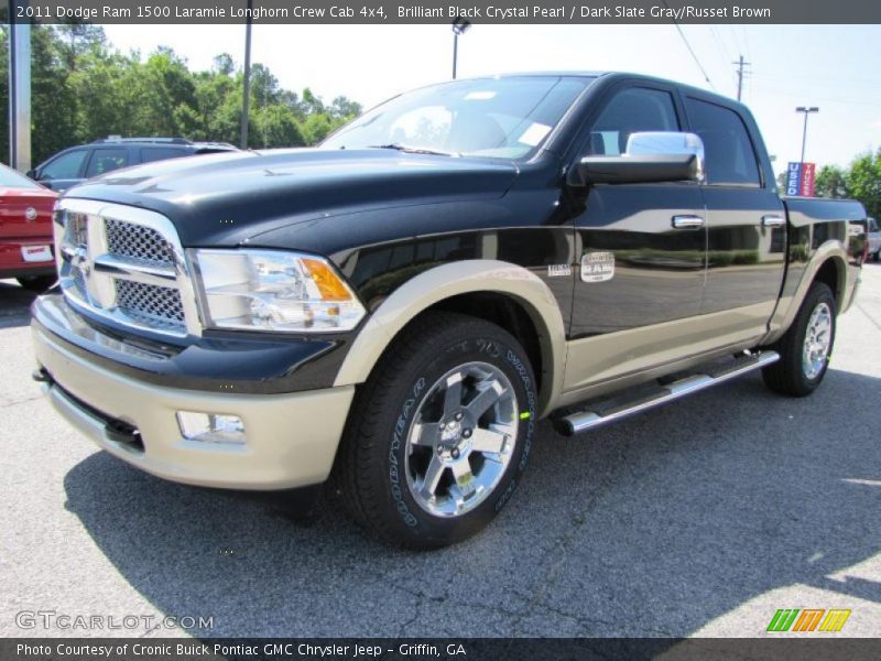 Front 3/4 View of 2011 Ram 1500 Laramie Longhorn Crew Cab 4x4