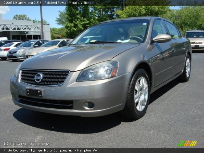 Polished Pewter Metallic / Blond 2006 Nissan Altima 2.5 S