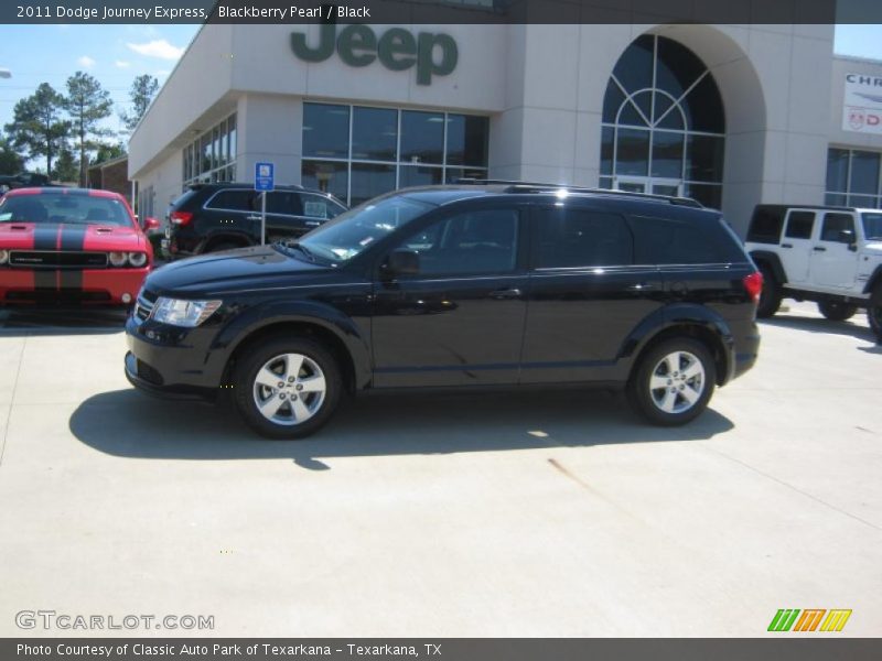 Blackberry Pearl / Black 2011 Dodge Journey Express