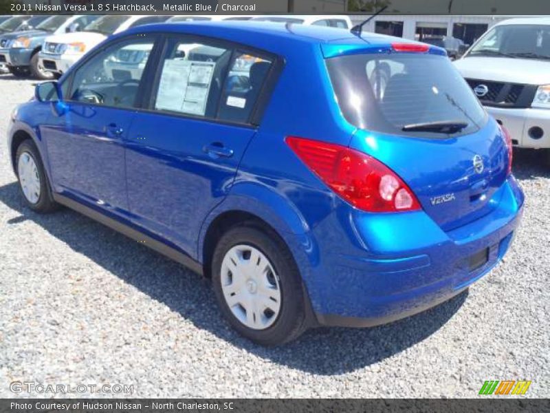 Metallic Blue / Charcoal 2011 Nissan Versa 1.8 S Hatchback
