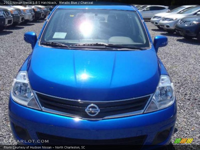 Metallic Blue / Charcoal 2011 Nissan Versa 1.8 S Hatchback