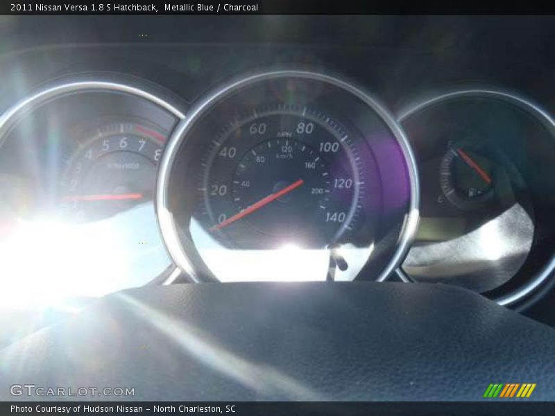 Metallic Blue / Charcoal 2011 Nissan Versa 1.8 S Hatchback
