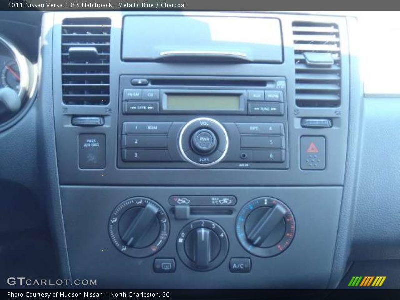 Metallic Blue / Charcoal 2011 Nissan Versa 1.8 S Hatchback