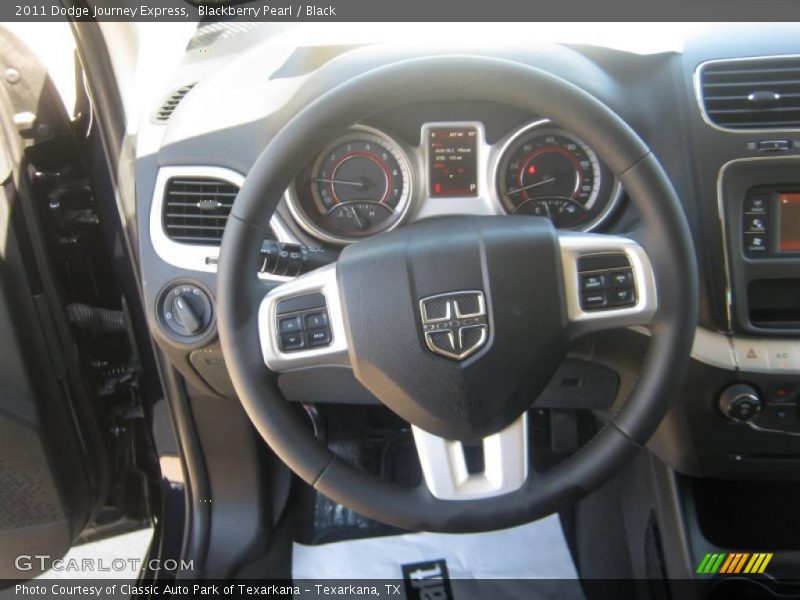 Blackberry Pearl / Black 2011 Dodge Journey Express