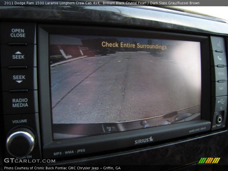 Brilliant Black Crystal Pearl / Dark Slate Gray/Russet Brown 2011 Dodge Ram 1500 Laramie Longhorn Crew Cab 4x4