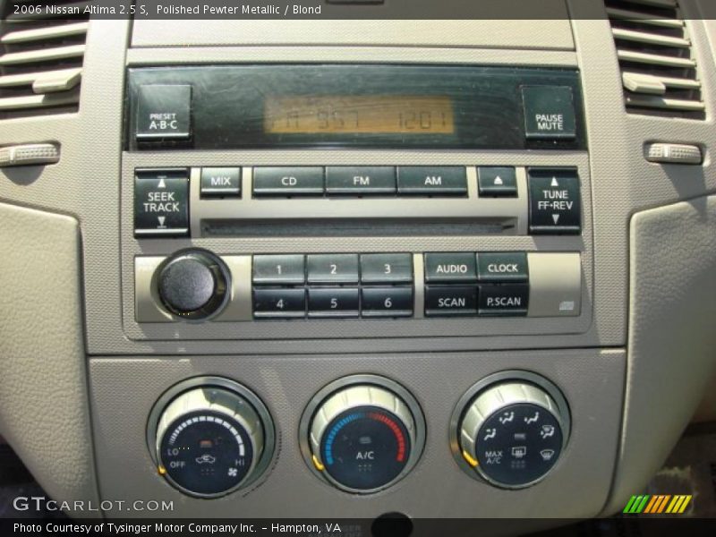 Polished Pewter Metallic / Blond 2006 Nissan Altima 2.5 S