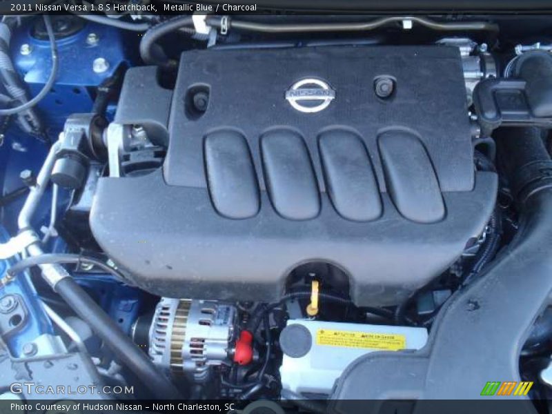 Metallic Blue / Charcoal 2011 Nissan Versa 1.8 S Hatchback