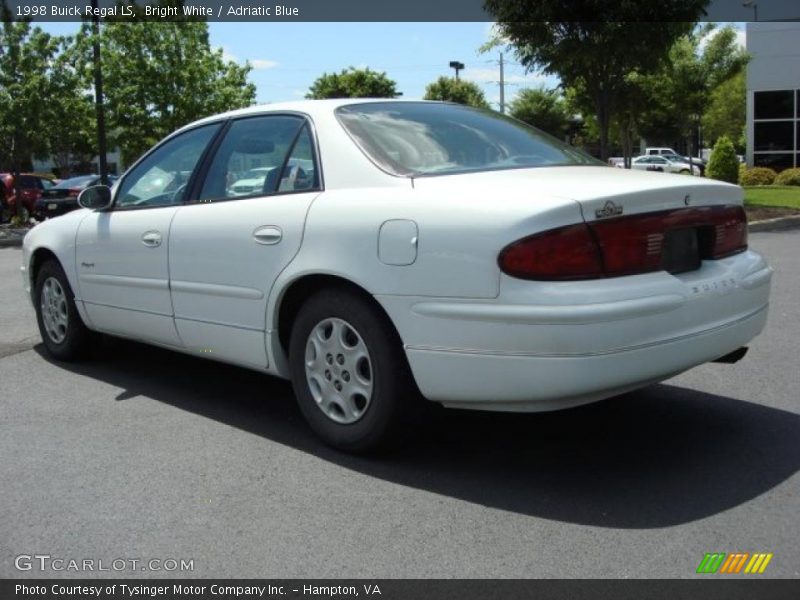 Bright White / Adriatic Blue 1998 Buick Regal LS