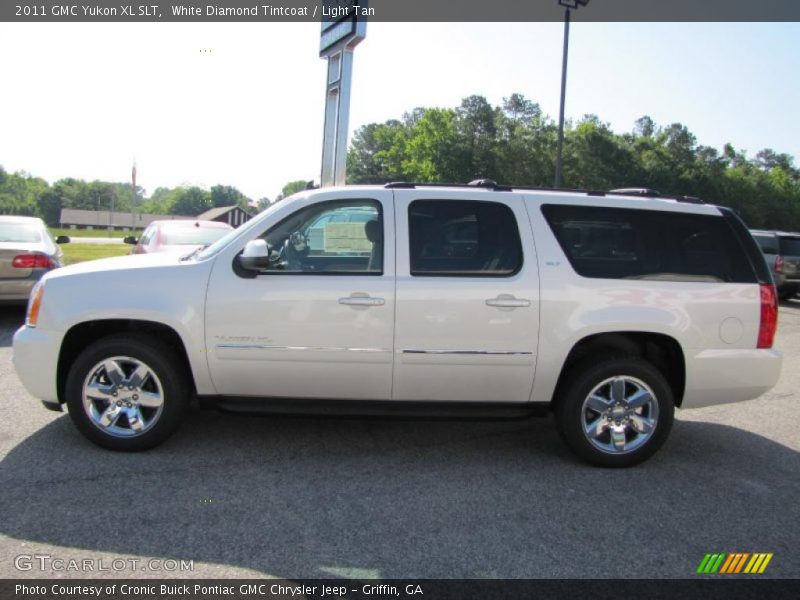 White Diamond Tintcoat / Light Tan 2011 GMC Yukon XL SLT