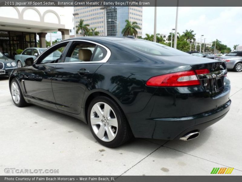 Botanical Green Metallic / Barley Beige/Truffle Brown 2011 Jaguar XF Sport Sedan