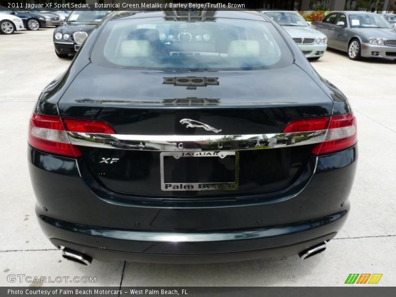 Botanical Green Metallic / Barley Beige/Truffle Brown 2011 Jaguar XF Sport Sedan